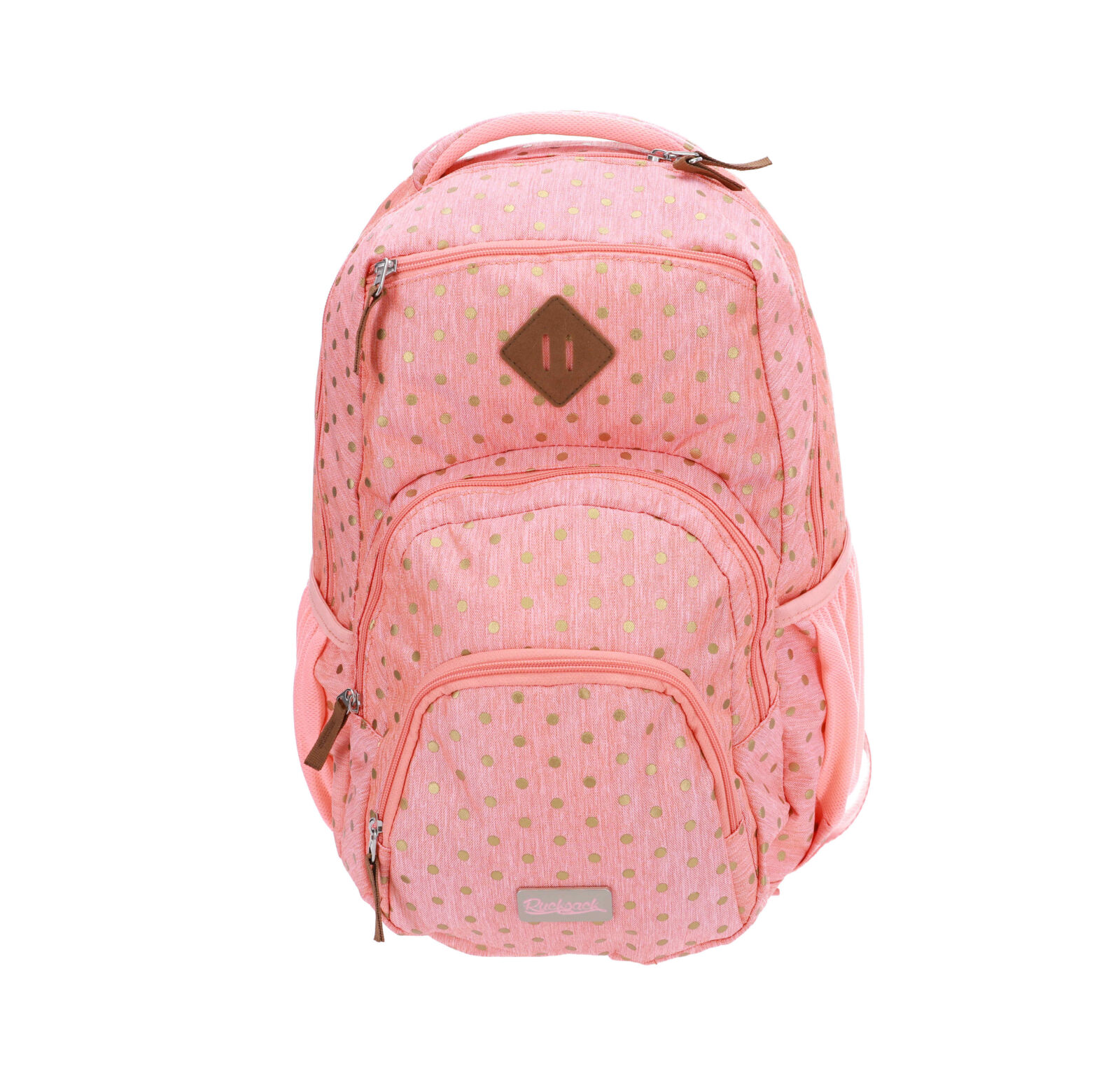 23R105BS-04_1 Šolski nahrbtnik RUCKSACK ONLY Wonder - apricot gold foil dots, 25 l - slika 1