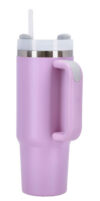 Termovka s slamico BOTTLE AND MORE - vijola, 887 ml - slika 2