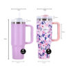 Termovka s slamico BOTTLE AND MORE - vijola, 887 ml - slika 4
