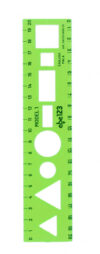 Ravnilo NOMA 1 - 20 cm, zeleno
