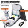 Nahrbtnik za prosti čas ARCTIC HUNTER - črn, športen, 26 l, 15,6" - slika 3