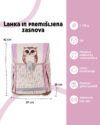 Šolska torba ABC-123 - 4-delni set, ergo flexi, sova - slika 3
