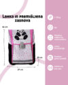 Šolska torba ABC-123 - 4-delni set, ergo flexi ,panda - slika 3