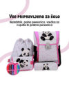 Šolska torba ABC-123 - 4-delni set, ergo flexi ,panda - slika 6