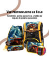 Šolska torba ABC-123 - šolska, 4-delni set, ergo premium, vozila - slika 6