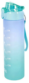Bidon za vodo BOTTLE AND MORE - refill pastel modra BPA free, 700 ml - slika 2