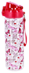 Bidon za vodo BOTTLE AND MORE - metulji BPA free, 700 ml - slika 2
