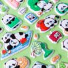 Nalepke LAZY STARS - Panda, 40 kos - slika 3