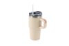 Termovka s slamico MIAU - bež, 600 ml - slika 3