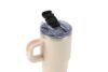 Termovka s slamico MIAU - bež, 600 ml - slika 4