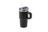 Termovka s slamico MIAU - črna, 600 ml - slika 3