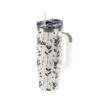 Termovka s slamico MIAU - flower, 900 ml - slika 4