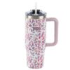 Termovka s slamico MIAU - listje, 900 ml