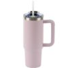 Termovka s slamico MIAU - vijolična, 900 ml