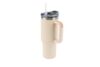 Termovka s slamico MIAU - bež, 1200 ml - slika 3