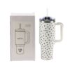 Termovka s slamico MIAU - dots, 1200 ml - slika 2