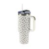 Termovka s slamico MIAU - dots, 1200 ml - slika 3