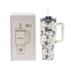 Termovka s slamico MIAU - flower, 1200 ml - slika 3