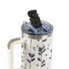 Termovka s slamico MIAU - flower, 1200 ml - slika 6