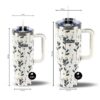 Termovka s slamico MIAU - flower, 1200 ml - slika 7