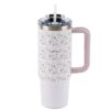 Termovka s slamico MIAU - marjetica, 1200 ml