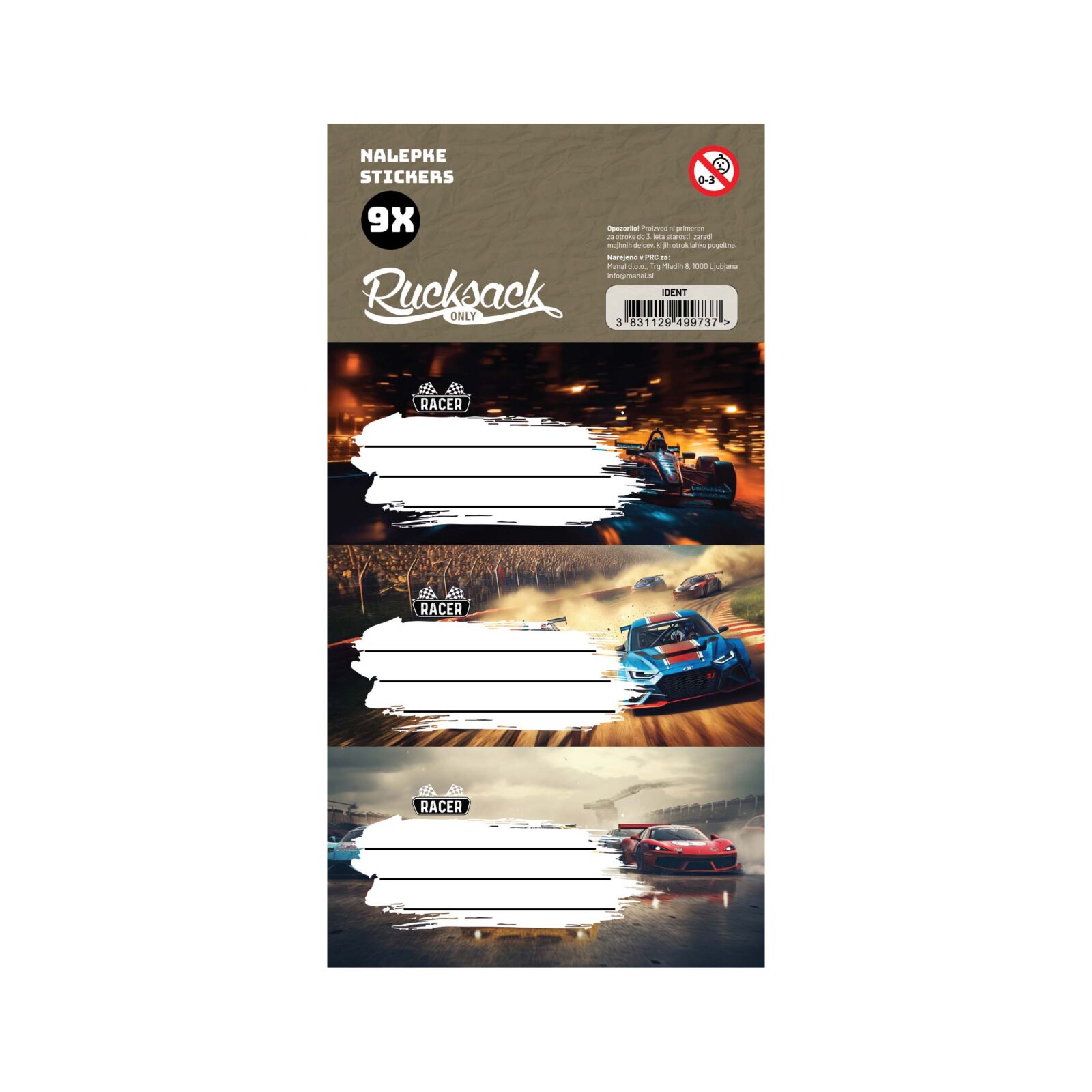 80x160_gamer Etikete za zvezke SKULVAJB - 1/9 race - slika 1