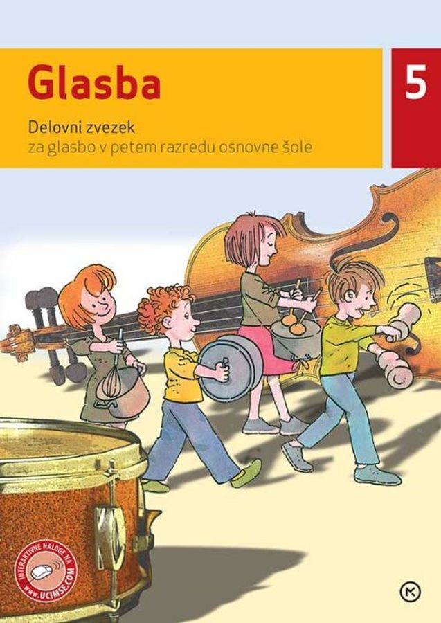 DZ125341_1 GLASBA 5, delovni zvezek za glasbeno vzgojo +CD, 5. raz. OŠ, MKZ - slika 1