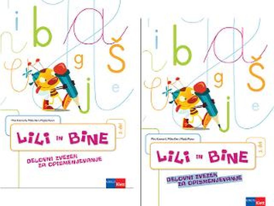 DZ713157_1 LILI IN BINE, komplet delovnih zvezkov za opismenjevanje v dveh delih, za 1. raz. OŠ, ROKUS - slika 1