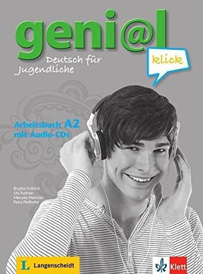 DZ062978_1 GENIAL KLIK A2, delovni zvezek s CD-jem za nemščino kot izbirni predmet, 8. raz. OŠ., LANGENSCHEIDT - slika 1