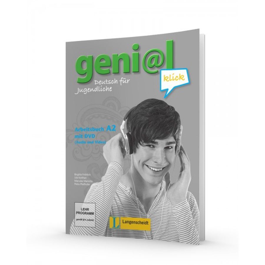 DZ062985_1 GENIAL KLIK A2, delovni zvezek z DVD-jem za nemščino kot izbirni predmet, 8. raz. OŠ., LANGENSCHEIDT - slika 1