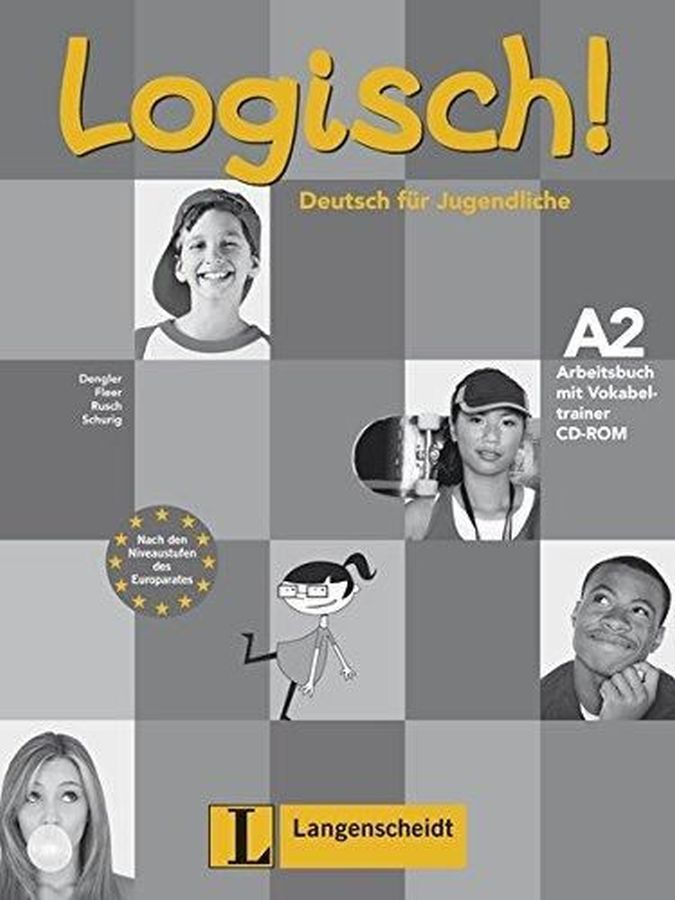 DZ063333_1 LOGISCH! A2, delovni zvezek s cd-jem in vadnico na cd-romu za nemščino kot izbirni predmet, 8. raz. OŠ., LANGENSCHEIDT - slika 1