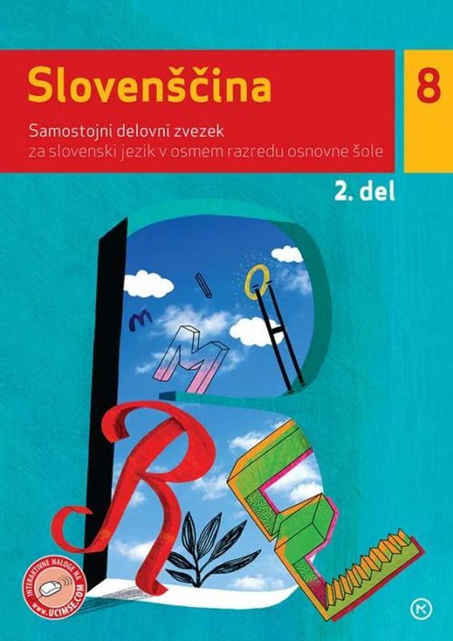 DZ135692_1 SLOVENŠČINA 8, 2. del, samostojni delovni zvezek za slovenščino, 8. raz. OŠ., MKZ - slika 1
