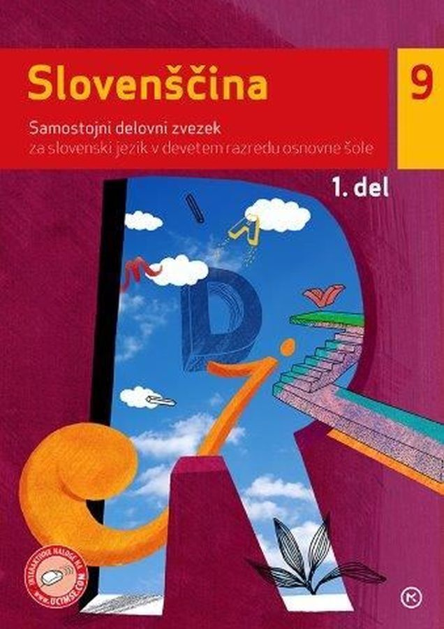 DZ143680_1 SLOVENŠČINA 9, 1.del, samostojni delovni zvezek za slovenščino, 9. raz. OŠ., MKZ - slika 1