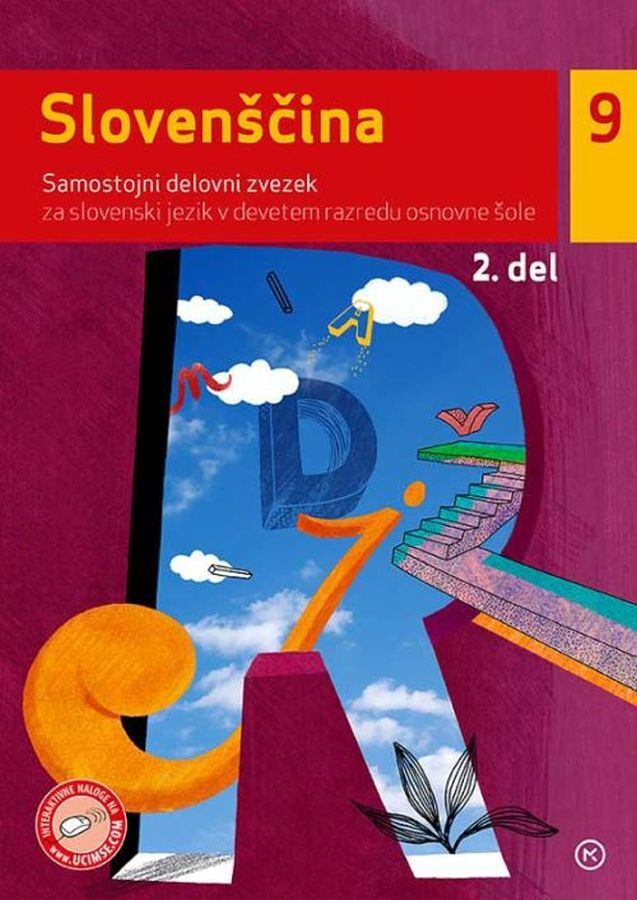 DZ143697_1 SLOVENŠČINA 9, 2.del, samostojni delovni zvezek za slovenščino, 9. raz. OŠ., MKZ - slika 1