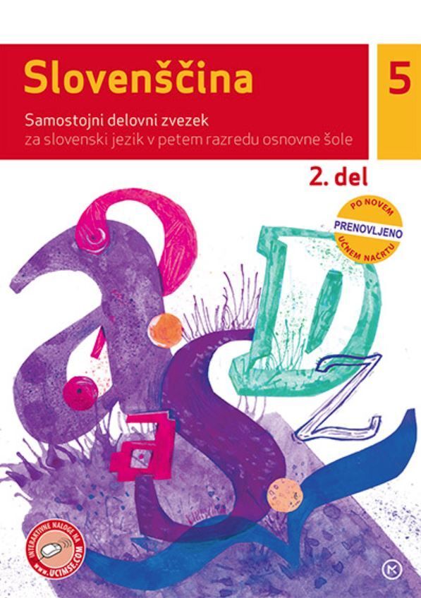 DZ153504 SLOVENŠČINA 5, 2. DEL DELOVNI ZVEZEK - slika 1