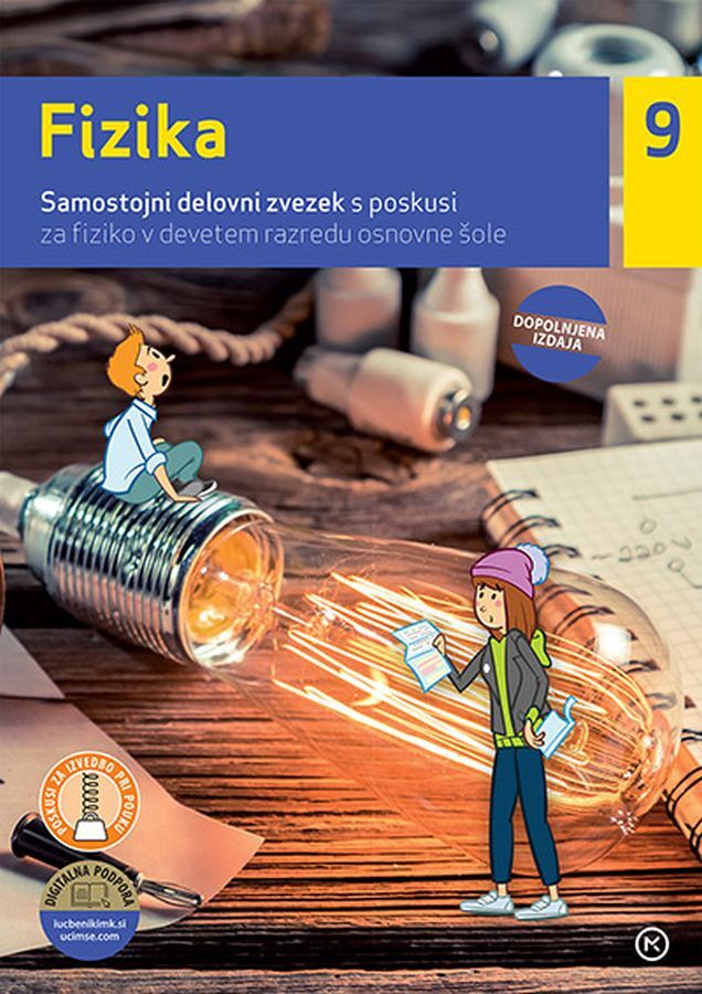 DZ159841 FIZIKA 9 SAM. DELOVNI ZVEZEK POSKUSI+KODA - slika 1