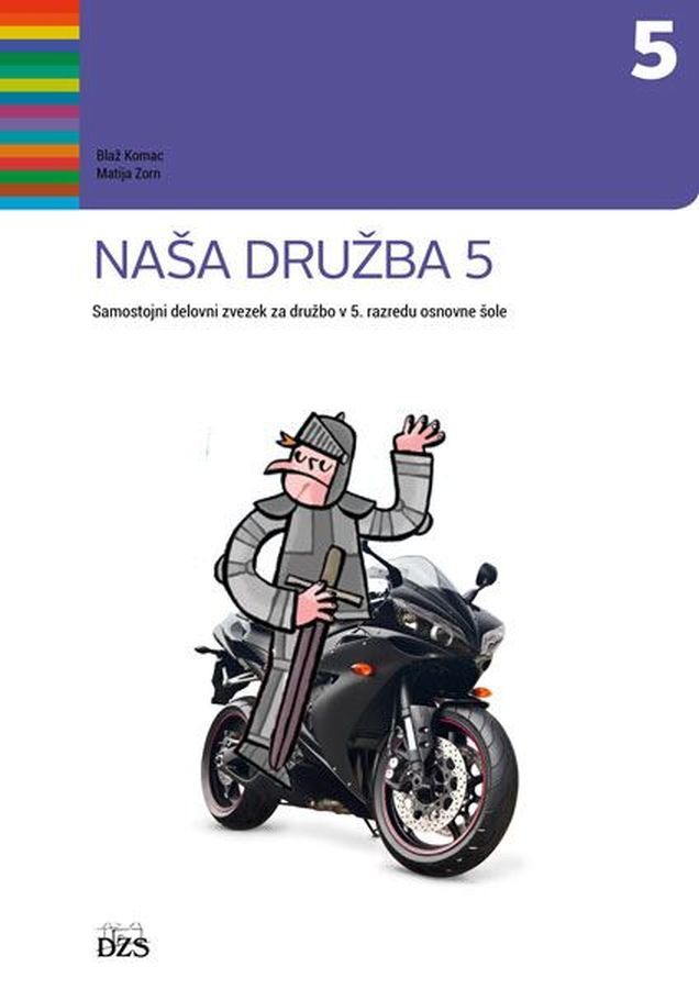 DZ206422_1 NAŠA DRUŽBA 5, samostojni delovni zvezek za družbo +koda, 5. raz. OŠ, DZS - slika 1