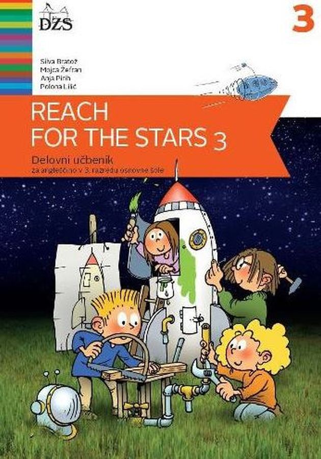 DZ208808_1 REACH FOR THE STARS 3, delovni učbenik za angleščino, 3. raz. OŠ, DZS - slika 1