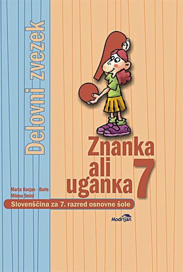 DZ414672_1 ZNANKA ALI UGANKA 7, delovni zvezek za slovenščino, 7. raz. OŠ., MODRIJAN - slika 1