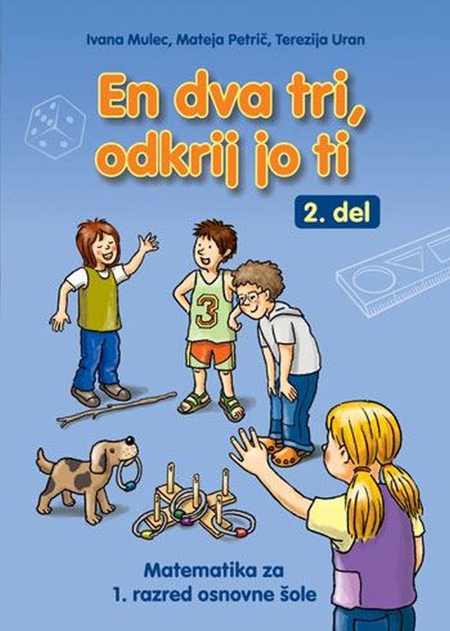 DZ415464_1 EN DVA TRI, ODKRIJ JO TI, 2. del, delovni zvezek za matematiko, 1. raz. OŠ, MODRIJAN - slika 1