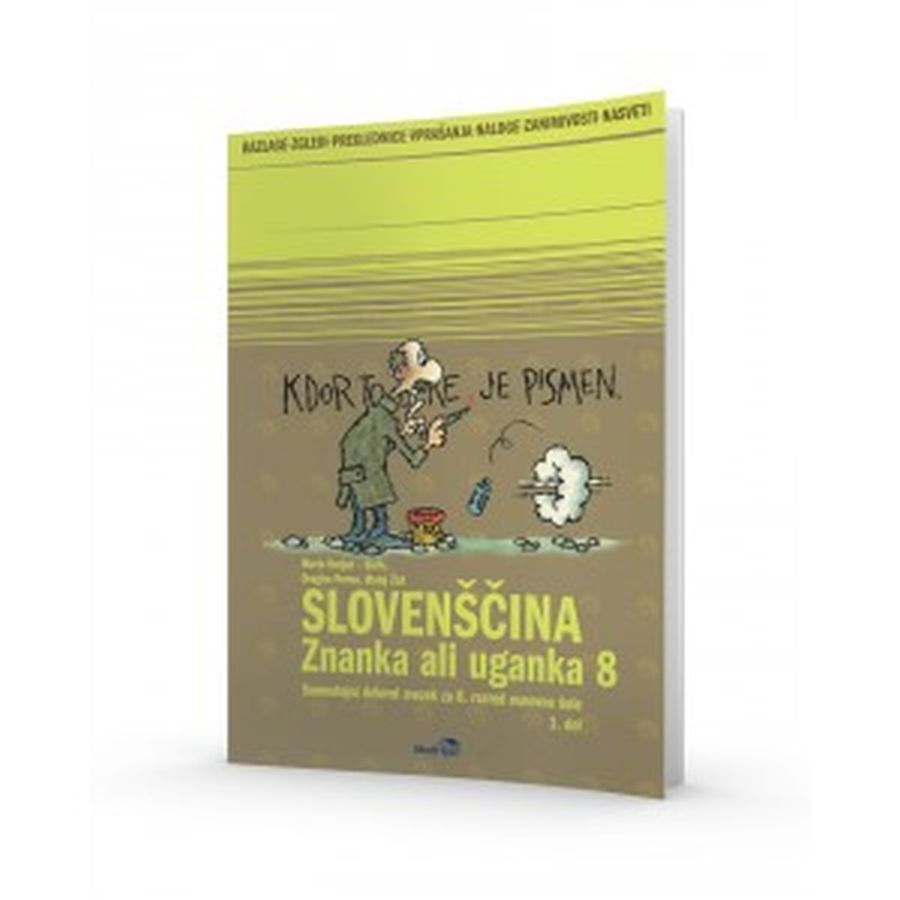 DZ417284_1 ZNANKA ALI UGANKA 8, 1.del, samostojni delovni zvezek ( + koda za 1. in 2. del) za slovenščino, 8. raz. OŠ., MODRIJAN - slika 1