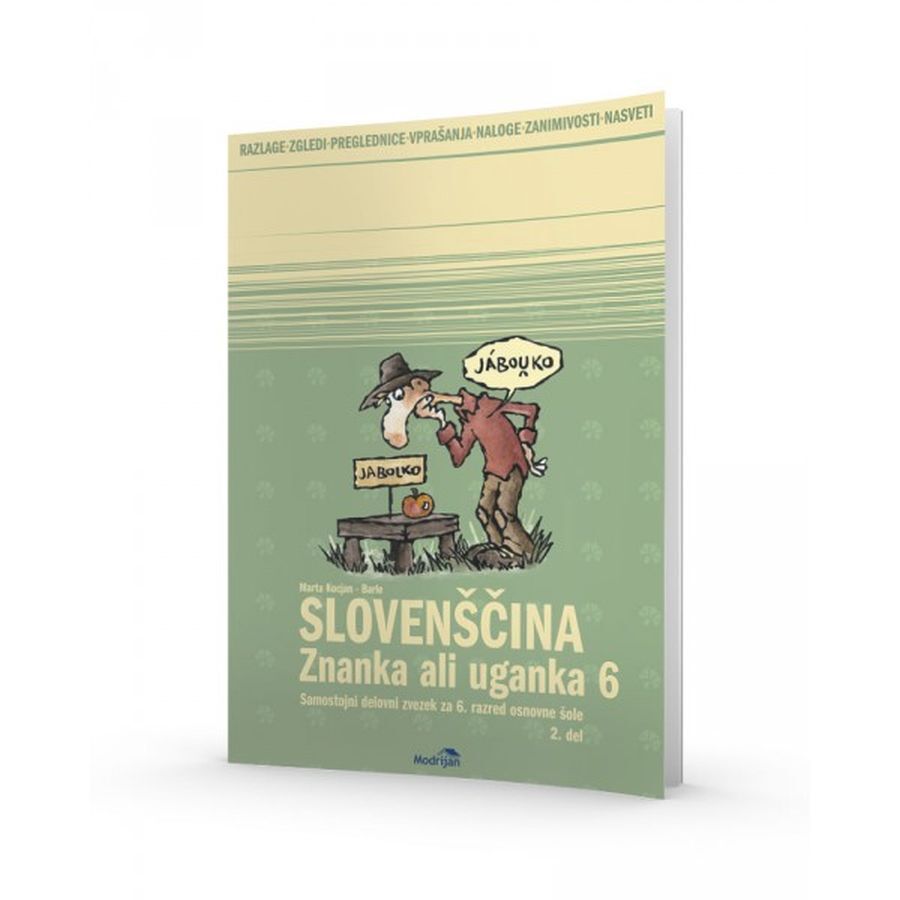 DZ417796_1 ZNANKA ALI UGANKA 6, 2. del, samostojni delovni zvezek za slovenščino, 6. raz. OŠ., MODRIJAN - slika 1