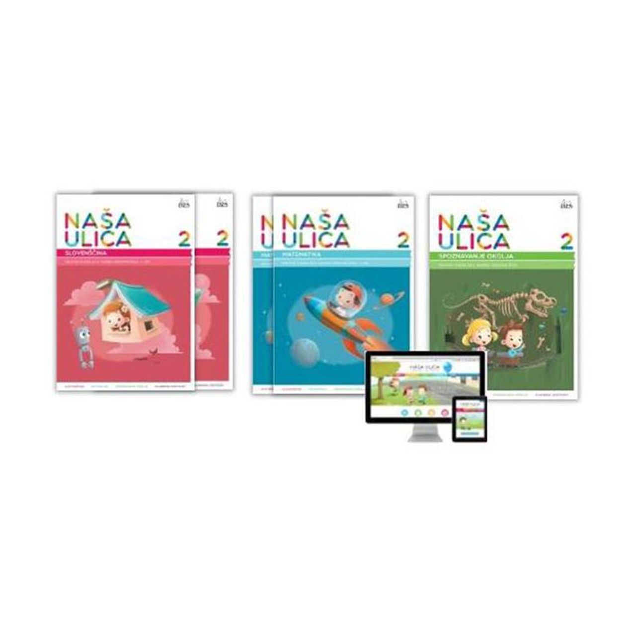 DZ452502 NAŠA ULICA 2, MINI PREDMETNI KOMPLET 3 (MAT, SLO,SO ) - slika 1