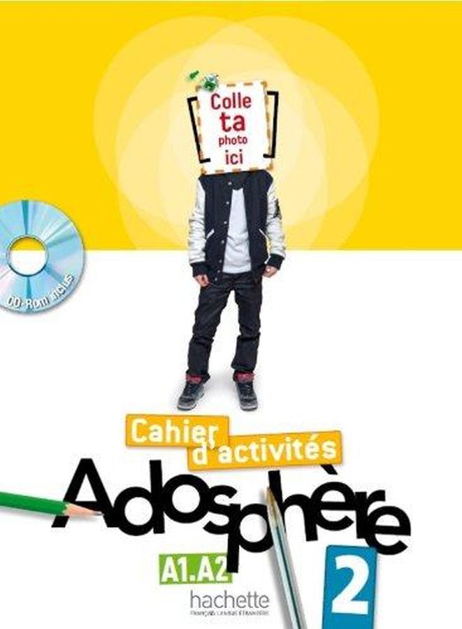 DZ557179_1 ADOSPHERE 2, delovni zvezek + cd-rom za francoščino kot izbirni predmet, 8. raz. OŠ., HACHETTE - slika 1