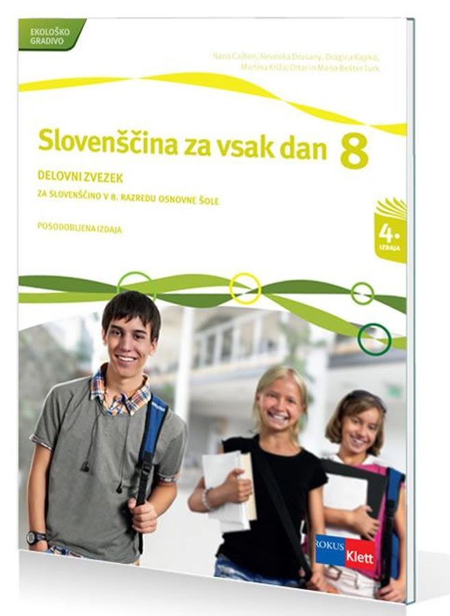 DZ710170_1 SLOVENŠČINA ZA VSAK DAN 8, delovni zvezek za slovenščino, 8. raz. OŠ., ROKUS - slika 1