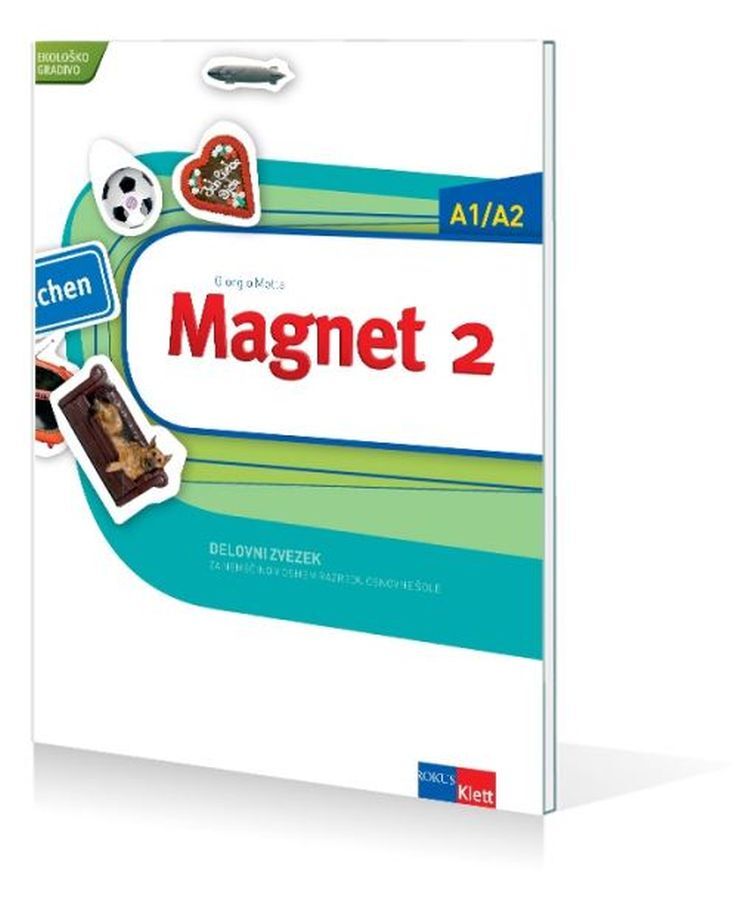 DZ711078_1 MAGNET 2, delovni zvezek za nemščino kot izbirni predmet, 8. raz. OŠ., ROKUS - slika 1