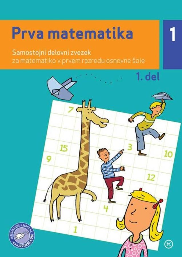 DZ7130147_1 PRVA MATEMATIKA, samostojni delovni zvezek za matematiko 1. del, 1. raz. OŠ, MKZ - slika 1