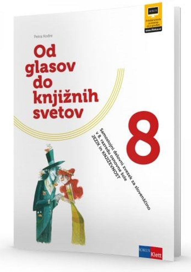 DZ717858_1 OD GLASOV DO KNJIŽNIH SVETOV 8, samostojni delovni zvezek za slovenščino, 8. raz. OŠ., ROKUS - slika 1