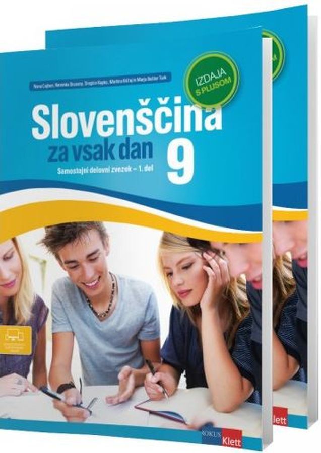DZ717933_1 SLOVENŠČINA ZA VSAK DAN 9, izdaja s plusom, samostojni delovni zvezek za slovenščino, 9. raz. OŠ., ROKUS - slika 1
