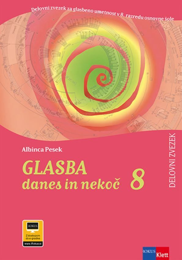 DZ921699 GLASBA DANES IN NEKOČ 8, DELOVNI ZVEZEK - slika 1